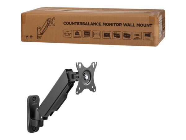 Logilink | Wall mount | Tilt, swivel, rotate | 17-32 " | Maximum weight (capacity) 9 kg | Black - Image 5