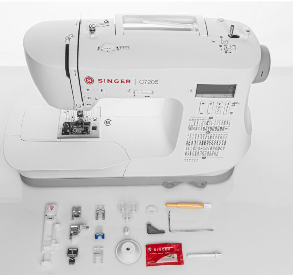 Singer | Sewing Machine | C7205 | Number of stitches 200 | Number of buttonholes 8 | White - Image 3
