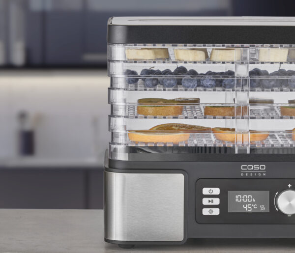 Caso | Food Dehydrator | DH 450 | Power 370-450 W | Number of trays 5 | Temperature control | Integrated timer | Black/Stainless Steel - Image 6