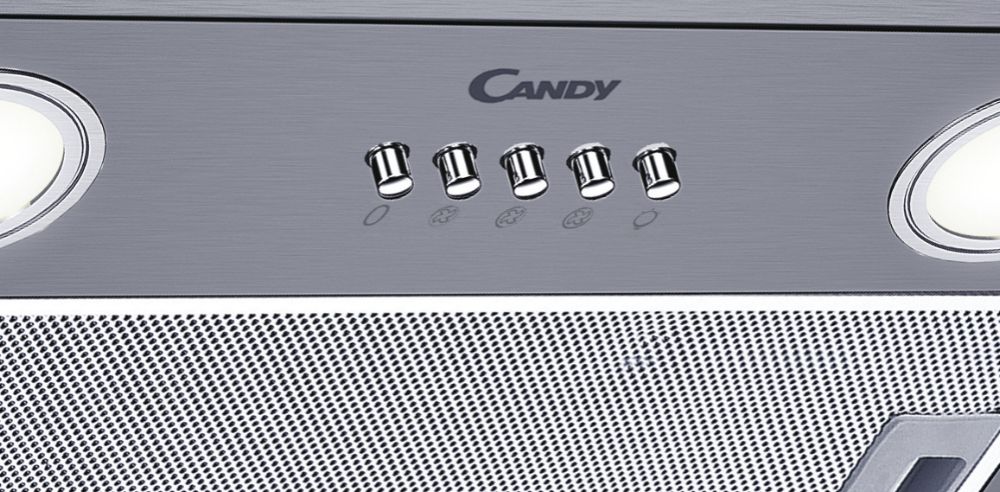 Candy | Hood | CBG625/1X | Canopy | Energy efficiency class C | Width 52 cm | 207 m³/h | Mechanical | LED | Stainless Steel - Image 4