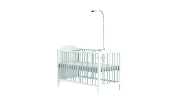 Motorola | Full HD Wi-Fi Video Baby Monitor with Crib Mount | VM65X CONNECT 5.0" | 5.0" LCD colour display with 480 x 272 resolution; Lullabies; Room temperature monitoring; Infrared night vision; LED sound level indicator; Wi-Fi connectivity for on-the-go viewing; 2.4GHz FHSS  wireless technology for in-home viewing; Digital pan, tilt and zoom; High sensitivity microphone; Rechargeable parent unit; Secure and private connection; Over-the-crib mount; Flexible magnetic mount | White/Gold - Image 3