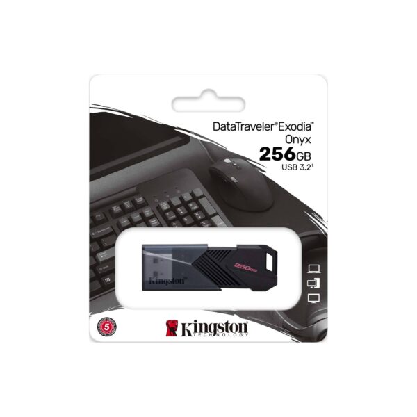 Kingston | DataTraveler | Exodia Onyx | 256 GB | USB 3.2 | Black - Image 4