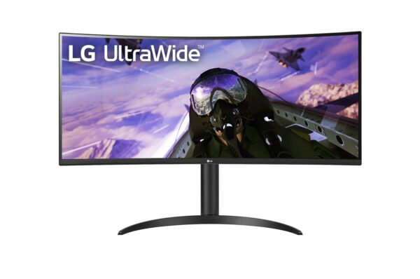 LG | Curved UltraWide Monitor | 34WP65CP-B | 34 " | VA | QHD | 21:9 | 160 Hz | 5 ms | 3440 x 1440 | 300 cd/m² | HDMI ports quantity 2 | Black - Image 2