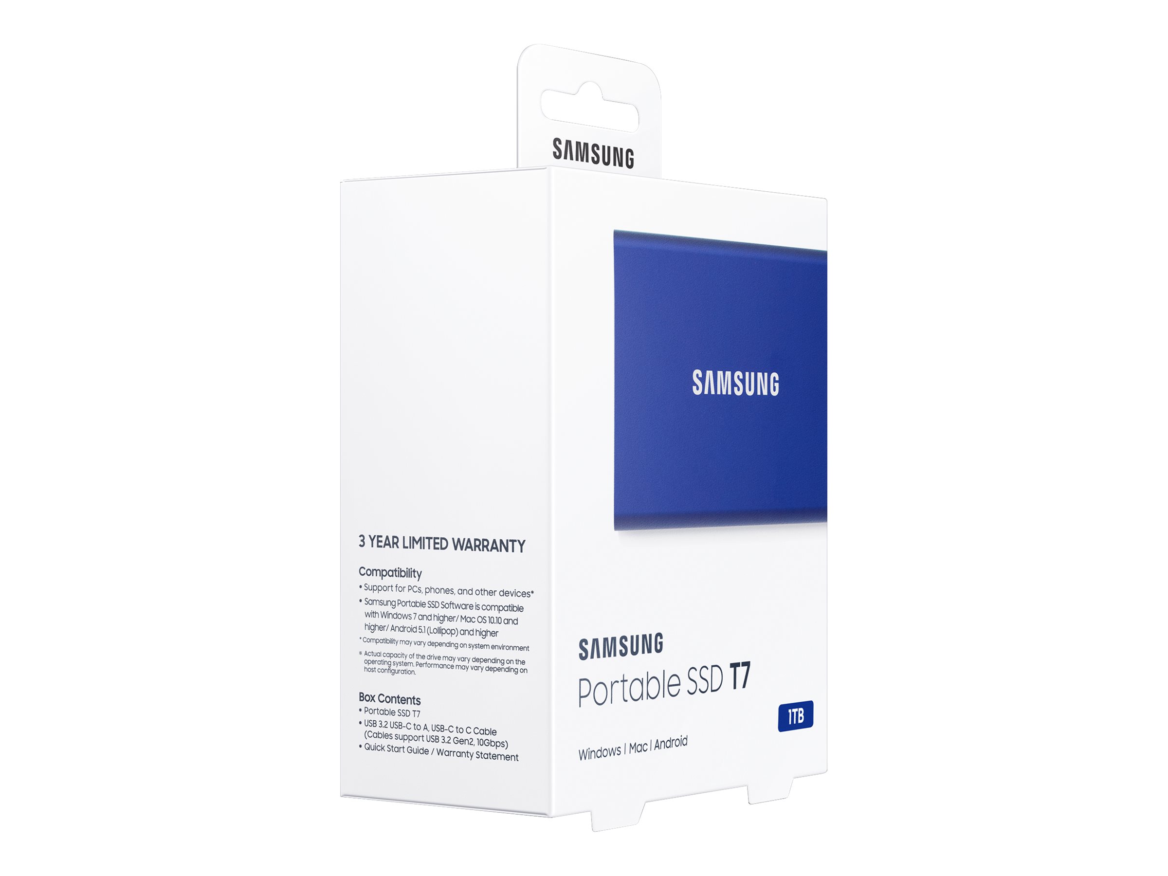 Portable SSD | T7 | 1000 GB | N/A " | USB 3.2 | Blue - Image 18