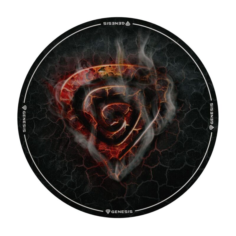 Genesis Tellur 400 Round Lava Floor Mat | Black