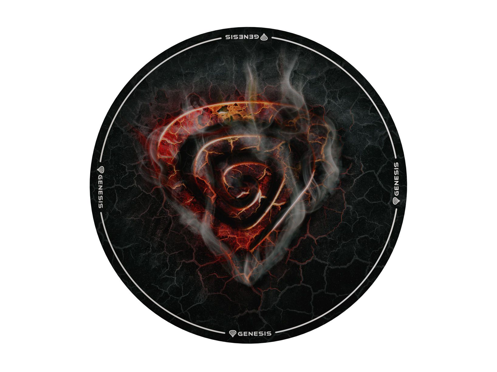 Genesis Tellur 400 Round Lava Floor Mat | Black