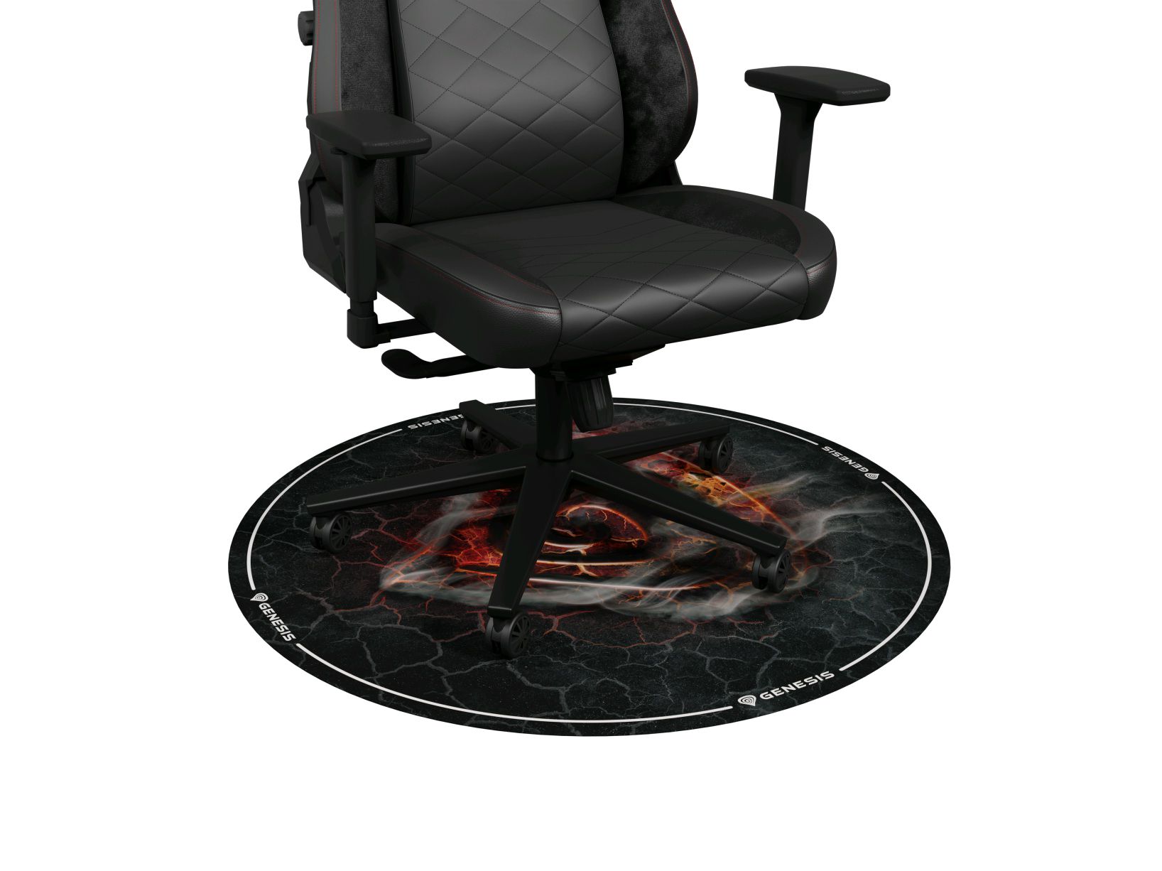 Genesis Tellur 400 Round Lava Floor Mat | Black - Image 8