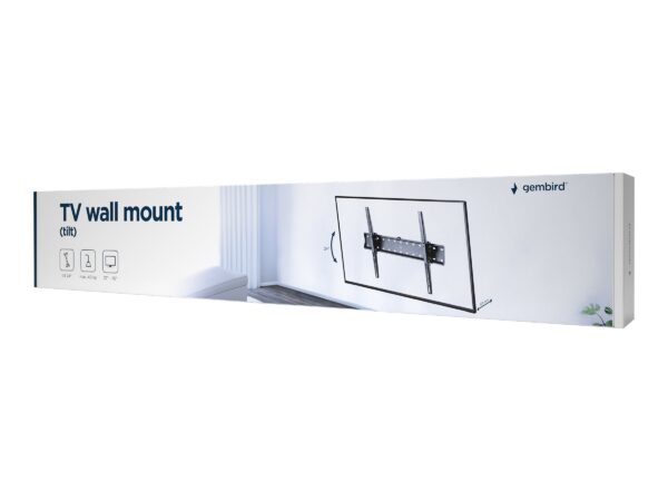 Gembird | Wall mount | Tilt | 37-70 " | Maximum weight (capacity) 40 kg | Black - Image 4