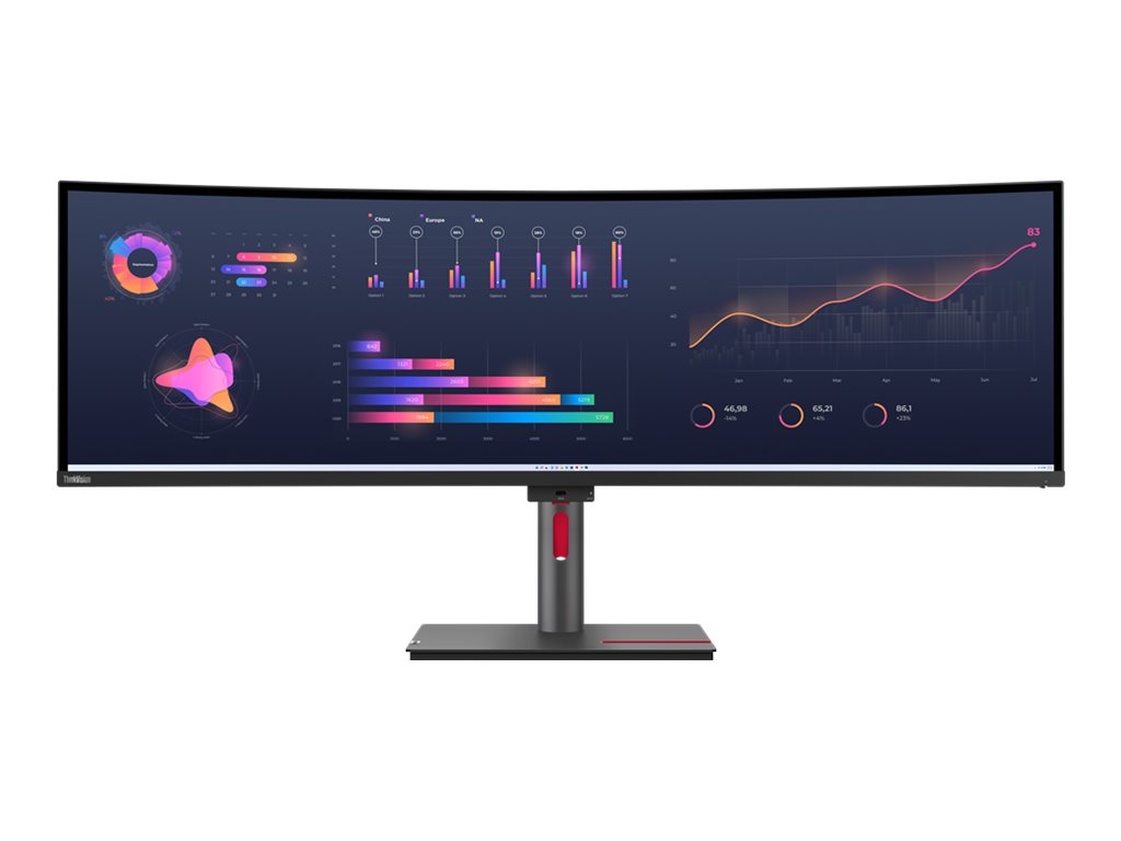Lenovo | ThinkVision | P49w-30 | 49 " | IPS | 32:9 | 60 Hz | 4 ms | 5120 x 1440 | 350 cd/m² | HDMI ports quantity 2 | Black | Warranty 36 month(s)