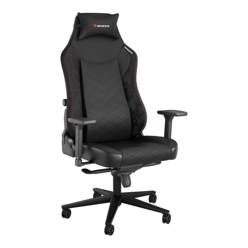 Genesis Gaming Chair Nitro 890 G2 Backrest upholstery material: Eco leather, Seat upholstery material: Eco leather, Base material: Metal, Castors material: Nylon with CareGlide coating | Black/Red