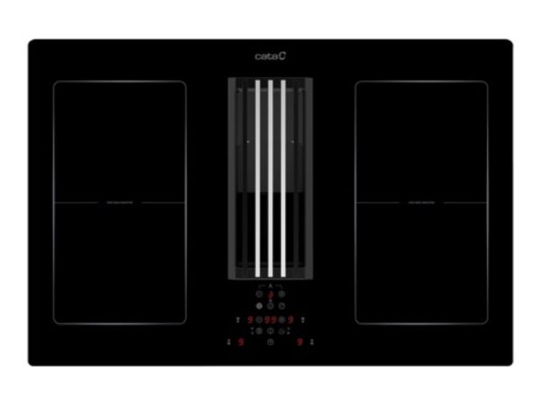 CATA | IAS 770 | Induction hob with built-in hood | 77 cm | Number of burners/cooking zones 4 | Black | Touch - Image 2
