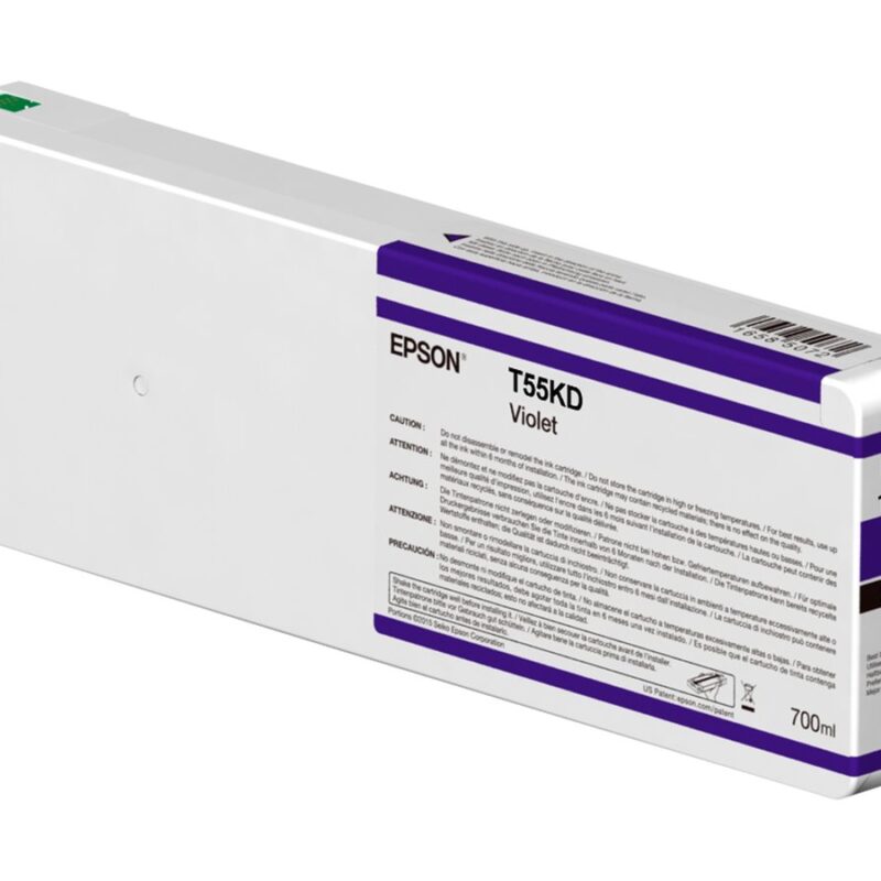 Epson Singlepack T55KD00 UltraChrome HDX/HD, 700 ml | Ink Cartrige | Violet