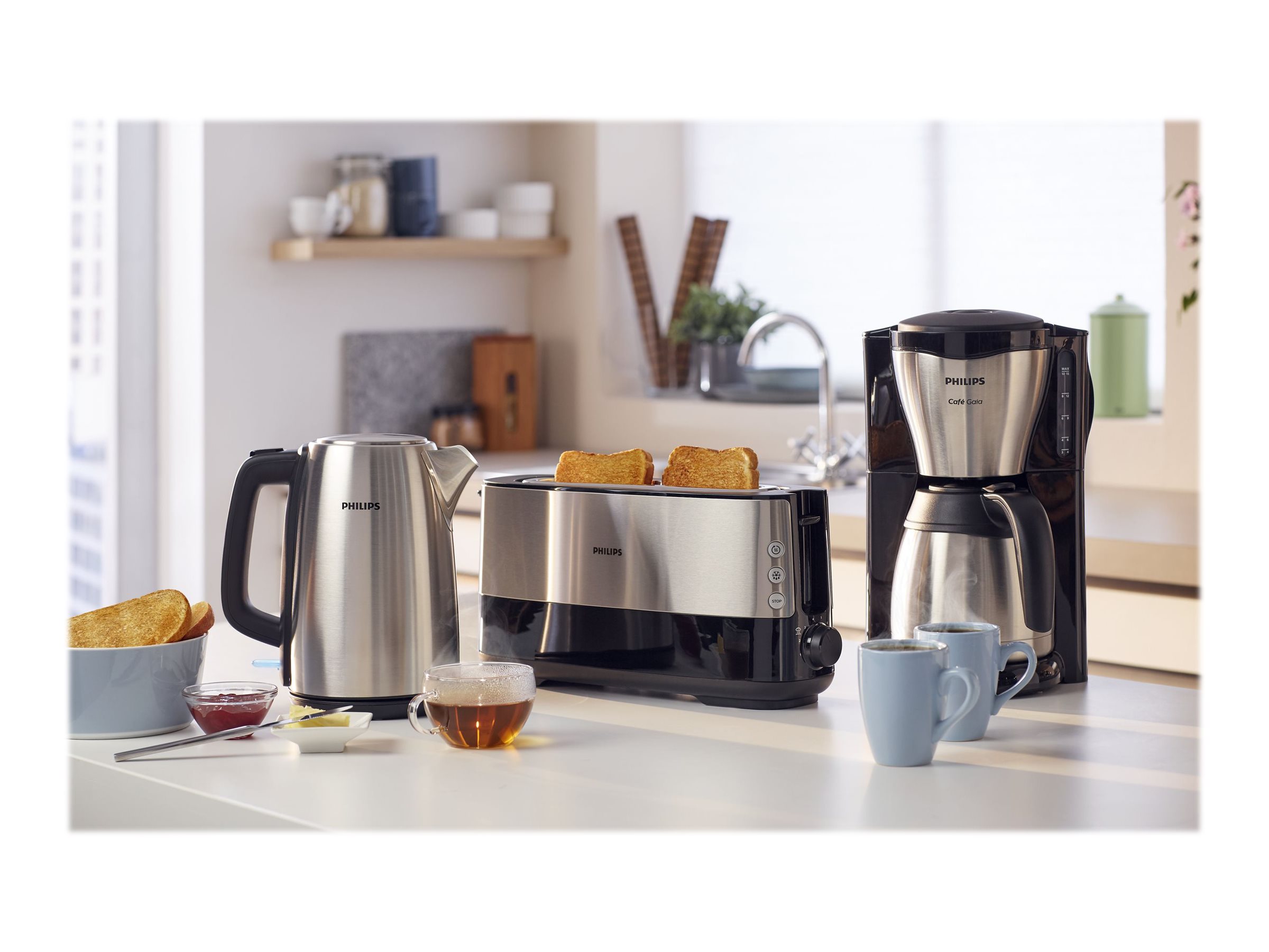 Philips | Kettle | HD9351/90 | Electric | 2200 W | 1.7 L | Stainless steel | 360° rotational base | Stainless steel - Image 9