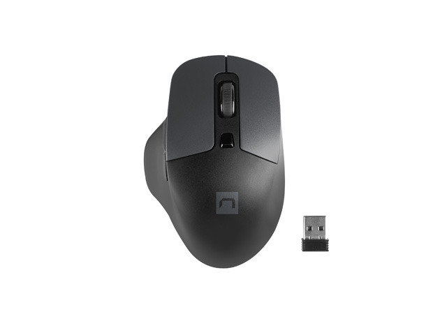 Natec Mouse, BlackBird 2, Silent, Wireless, 1600 DPI, Optical, Black | Natec | Mouse | Optical | Wireless | Black/Gray | BlackBird 2