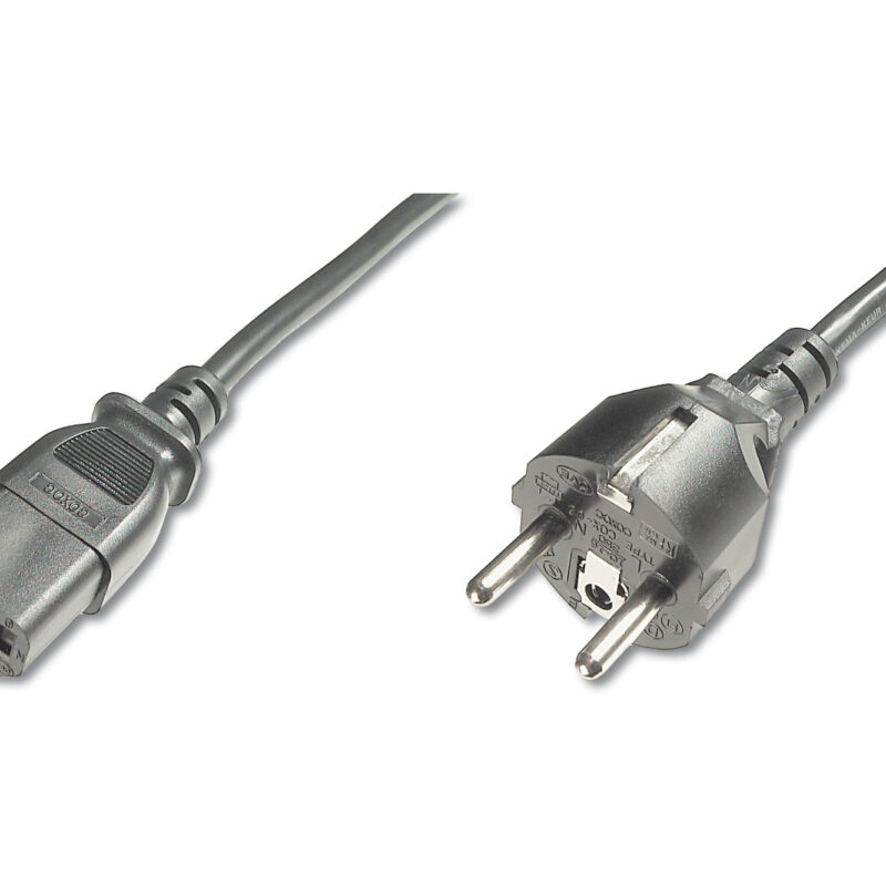 Digitus | Power Cord Cable | Power Cord, Schuko (CEE 7/7) - C13 M/F, H05VVF3G 0.75qmm | Black