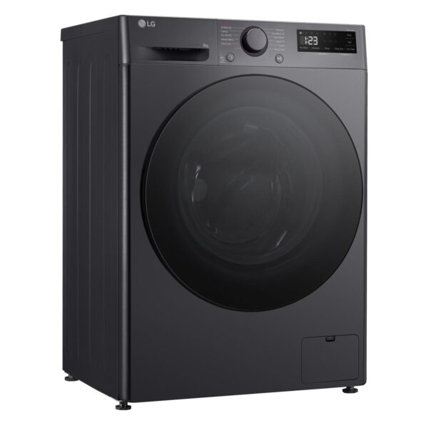 LG | Washing Machine | F2WR508S2M | Energy efficiency class A | Front loading | Washing capacity 8 kg | 1200 RPM | Depth 48 cm | Width 60 cm | LED | Middle Black