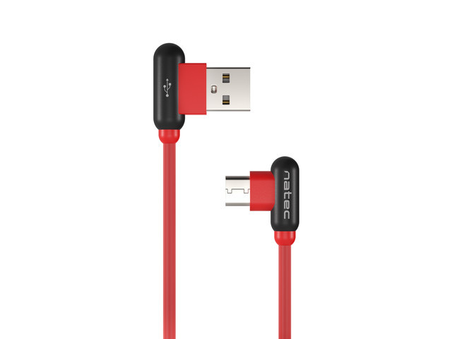 Natec Prati, Angled USB Type C to Type A Cable 1m, Red | Natec | Angled USB Type C to USB Type A | Prati | USB Type C | USB Type-A