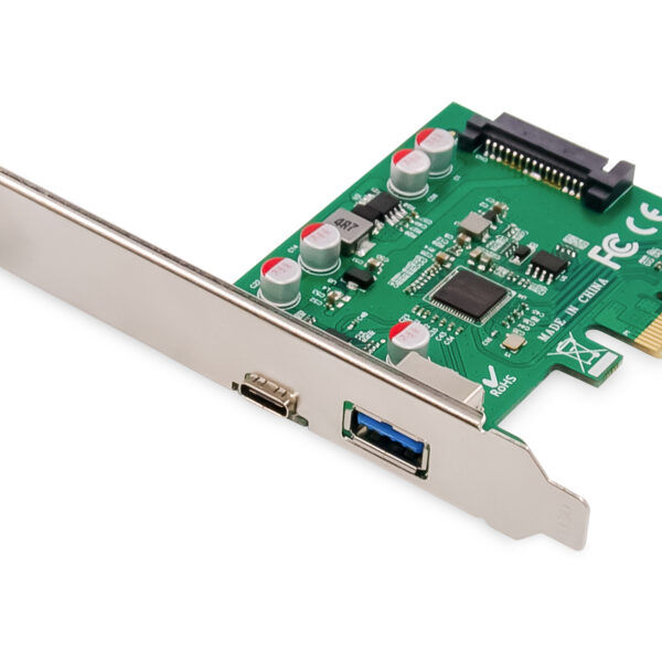 Digitus | PCIe card, USB-C 3.1 Gen 2, 10Gpbs, USB-A 3.1 | DS-30225