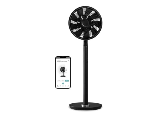 Duux | Fan | Whisper Flex Ultimate Smart | Stand Fan | Black | Diameter 34 cm | Number of speeds 30 | Oscillation | 3-26 W | Remote control - Image 2