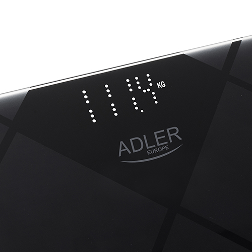 Adler | Bathroom Scale | AD 8169 | Maximum weight (capacity) 180 kg | Accuracy 100 g | Graphite/Black - Image 4