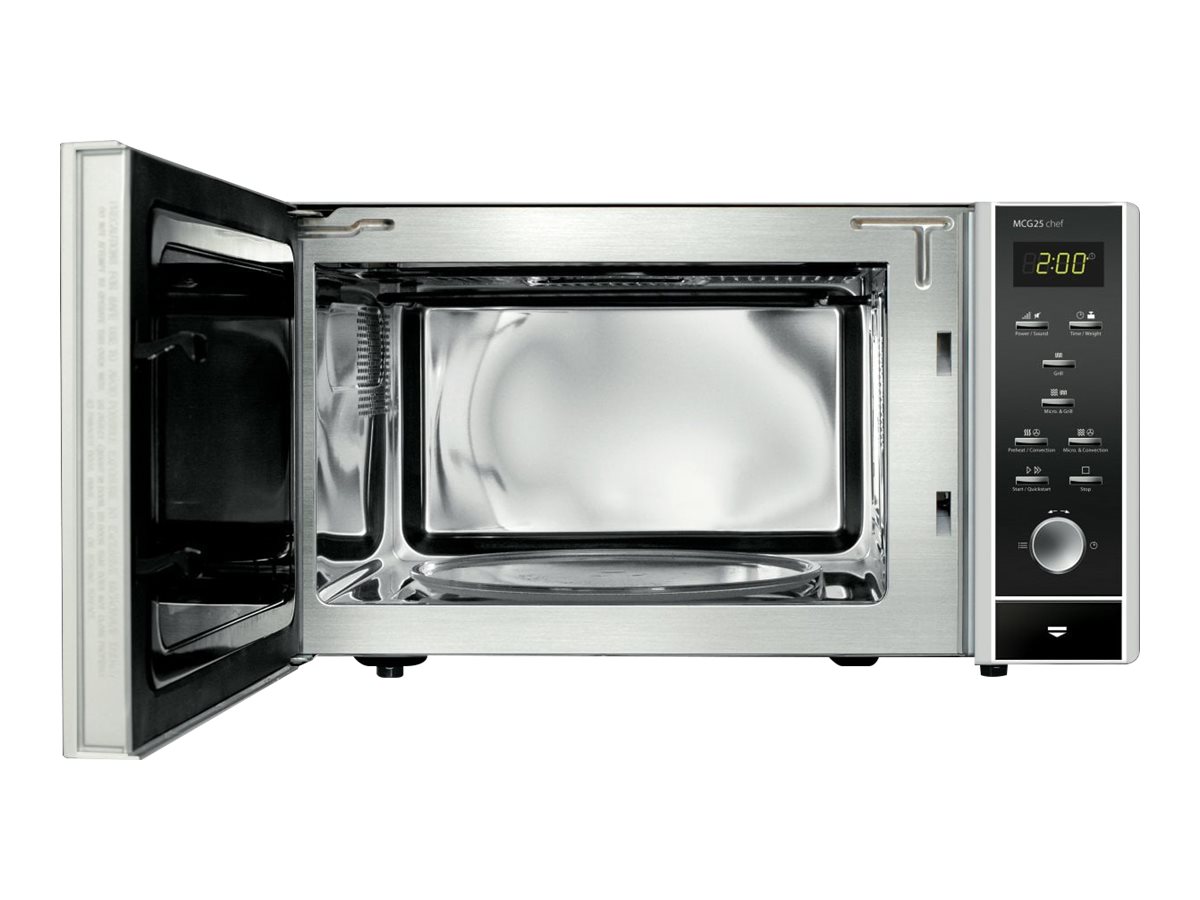 Caso | Microwave Oven with Grill and Convection | MCG 25 Chef | Free standing | 25 L | 900 W | Convection | Grill | Stainless steel/Black - Image 4