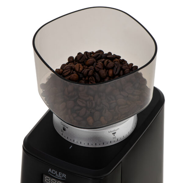 Adler Burr Coffee Grinder | AD 4300 | 180 W | Coffee beans capacity 300 g | Black - Image 10