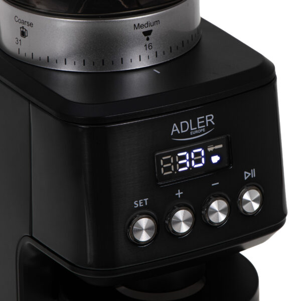 Adler Burr Coffee Grinder | AD 4300 | 180 W | Coffee beans capacity 300 g | Black - Image 11