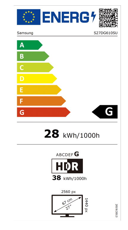 Samsung | LS27DG610SUXEN | 27 " | OLED | QHD | 16:9 | 240 Hz | 0.03 ms | 2560 x 1440 pixels | 250 cd/m² | HDMI ports quantity 2 | Silver - Image 10