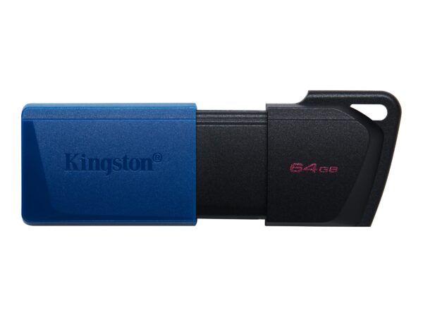 Kingston | USB 3.2 Flash Drive | DataTraveler Exodia M | 64 GB | USB 3.2 | Black/Blue - Image 2