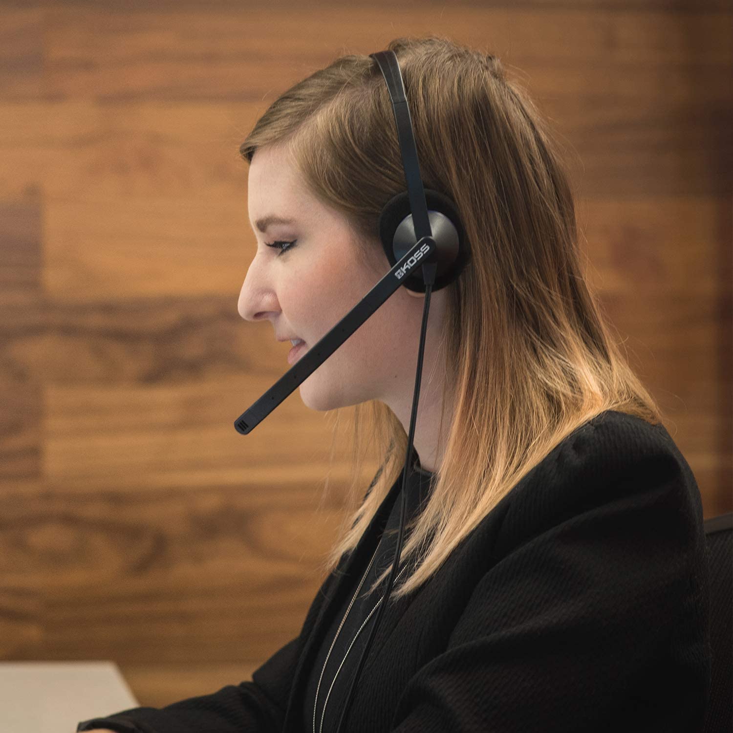 Koss | Communication Headsets | CS200i | Wired | On-Ear | Microphone | Noise canceling | Black - Image 3