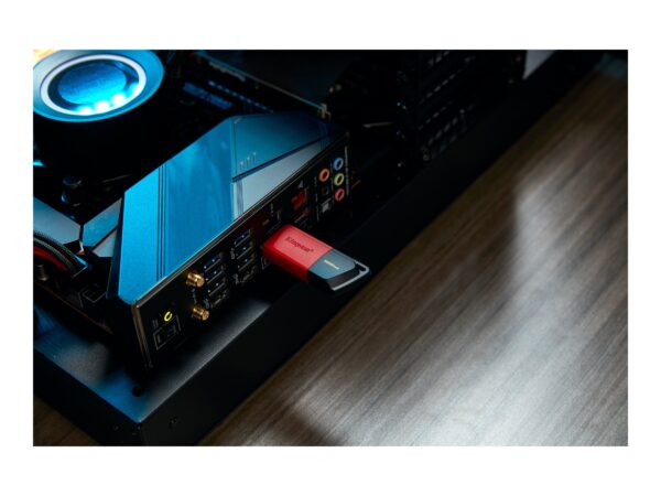 Kingston | USB Flash Drive | DataTraveler Exodia | 128 GB | USB 3.2 Gen 1 | Black/Red - Image 8