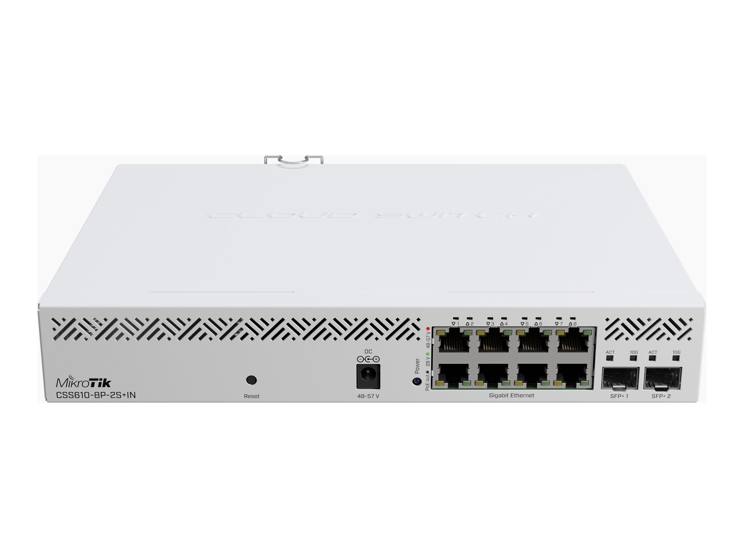 Cloud Router Switch | CSS610-8P-2S+IN | No Wi-Fi | 10/100/1000 Mbit/s | Ethernet LAN (RJ-45) ports 8 | Mesh Support No | MU-MiMO No | No mobile broadband - Image 2