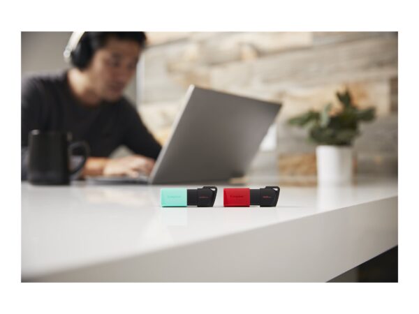 Kingston | USB Flash Drive | DataTraveler Exodia | 256 GB | USB 3.2 Gen 1 | Black/Teal - Image 10
