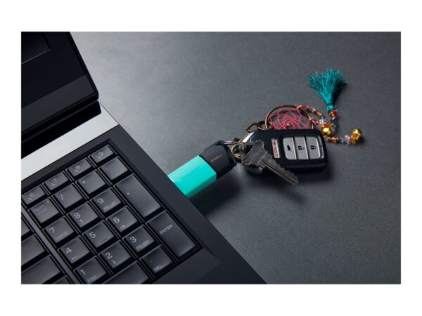 Kingston | USB Flash Drive | DataTraveler Exodia | 256 GB | USB 3.2 Gen 1 | Black/Teal - Image 12