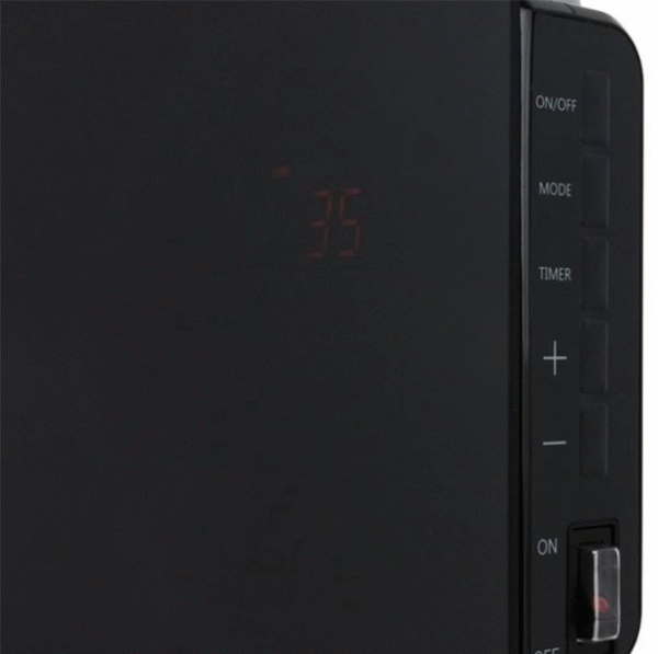 Midea Convection Heater | NDK15-15MR | Convection Heater | 1500 W | Number of power levels 3 | Black | IPX4 - Image 2