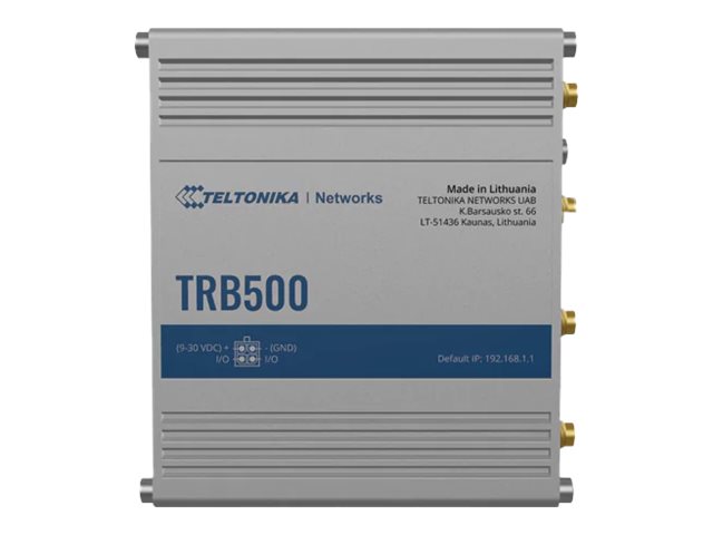 Industrial 5G Gateway | TRB500 | No Wi-Fi | 10/100/1000 Mbps Mbit/s | Ethernet LAN (RJ-45) ports 1 | Mesh Support No | MU-MiMO Yes | Antenna type SMA for Mobile - Image 2