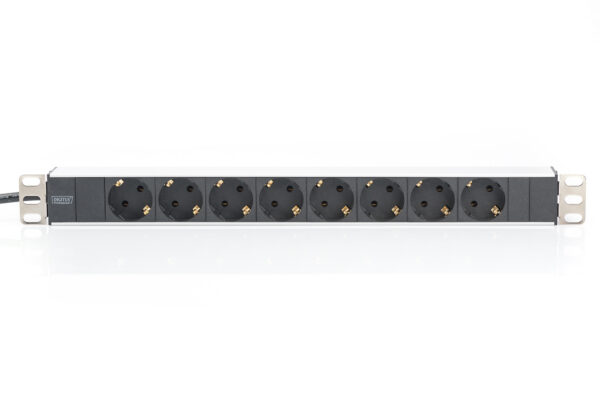 Aluminum outlet strip with 8 safety outlets | DN-95401 | Sockets quantity 8 - Image 3