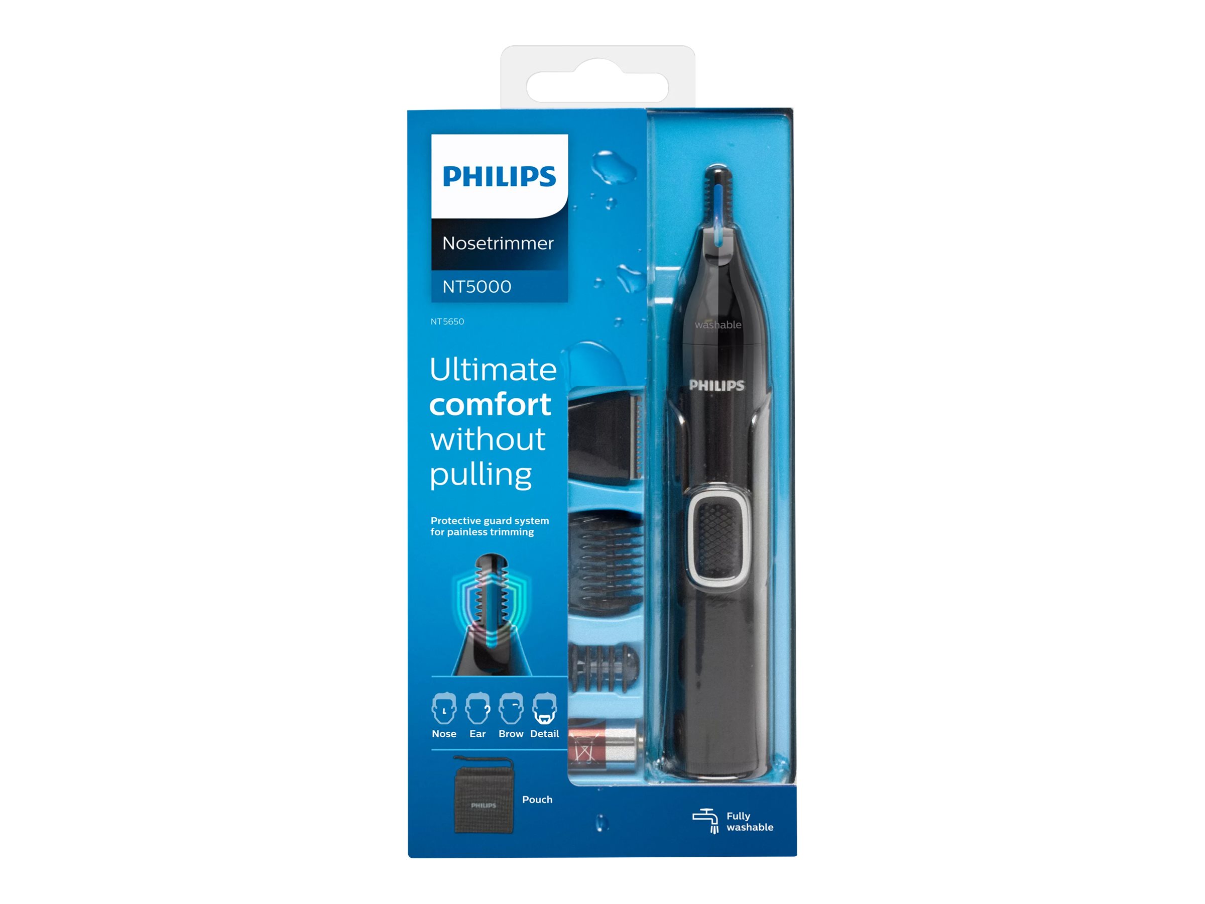 Philips | Nose, Ear, Eyebrow and Detail Hair Trimmer | NT5650/16 | Nose, Ear, Eyebrow and Detail Hair Trimmer | Black - Image 7