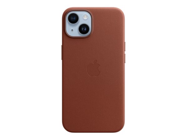 Apple | 14 Leather Case with MagSafe | Case with MagSafe | Apple | iPhone 14 | Leather | Umber - Image 2