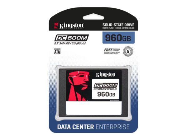 Kingston DC600M | 960 GB | SSD form factor 2.5" | Solid-state drive interface SATA Rev. 3.0 | Read speed 560 MB/s | Write speed 530 MB/s - Image 3