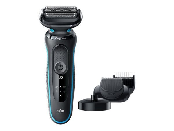 Braun | Shaver | 51-M4500cs | Operating time (max) 50 min | Wet & Dry | Black/Blue - Image 4