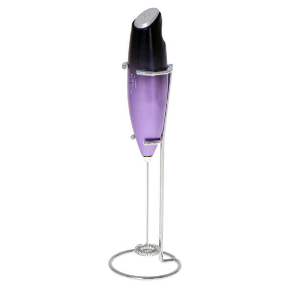 Adler | Milk frother with a stand | AD 4499 | Milk frother | Black/Purple - Image 2