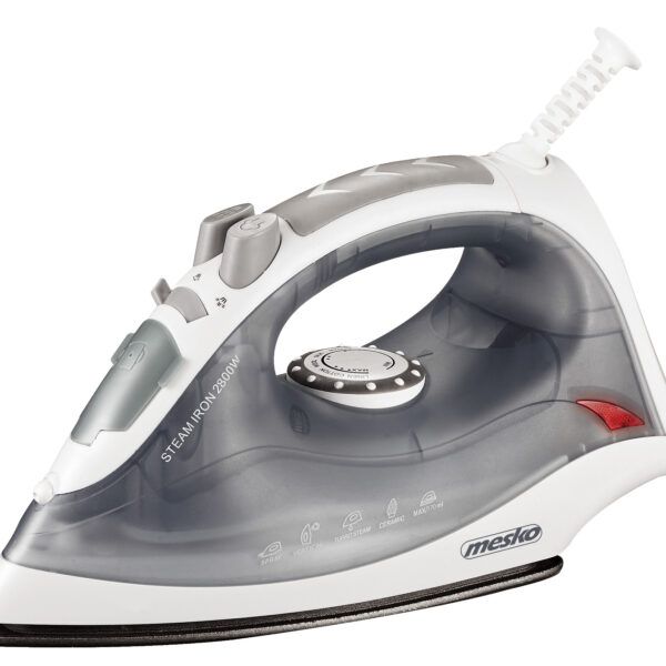 Mesko | MS 5037 | Steam Iron | 2800 W | Water tank capacity 170 ml | Continuous steam 35 g/min | Grey