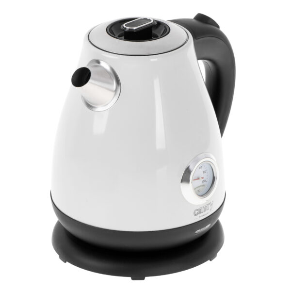 Camry | Kettle with a thermometer | CR 1344 | Electric | 2200 W | 1.7 L | Stainless steel | 360° rotational base | White - Image 2