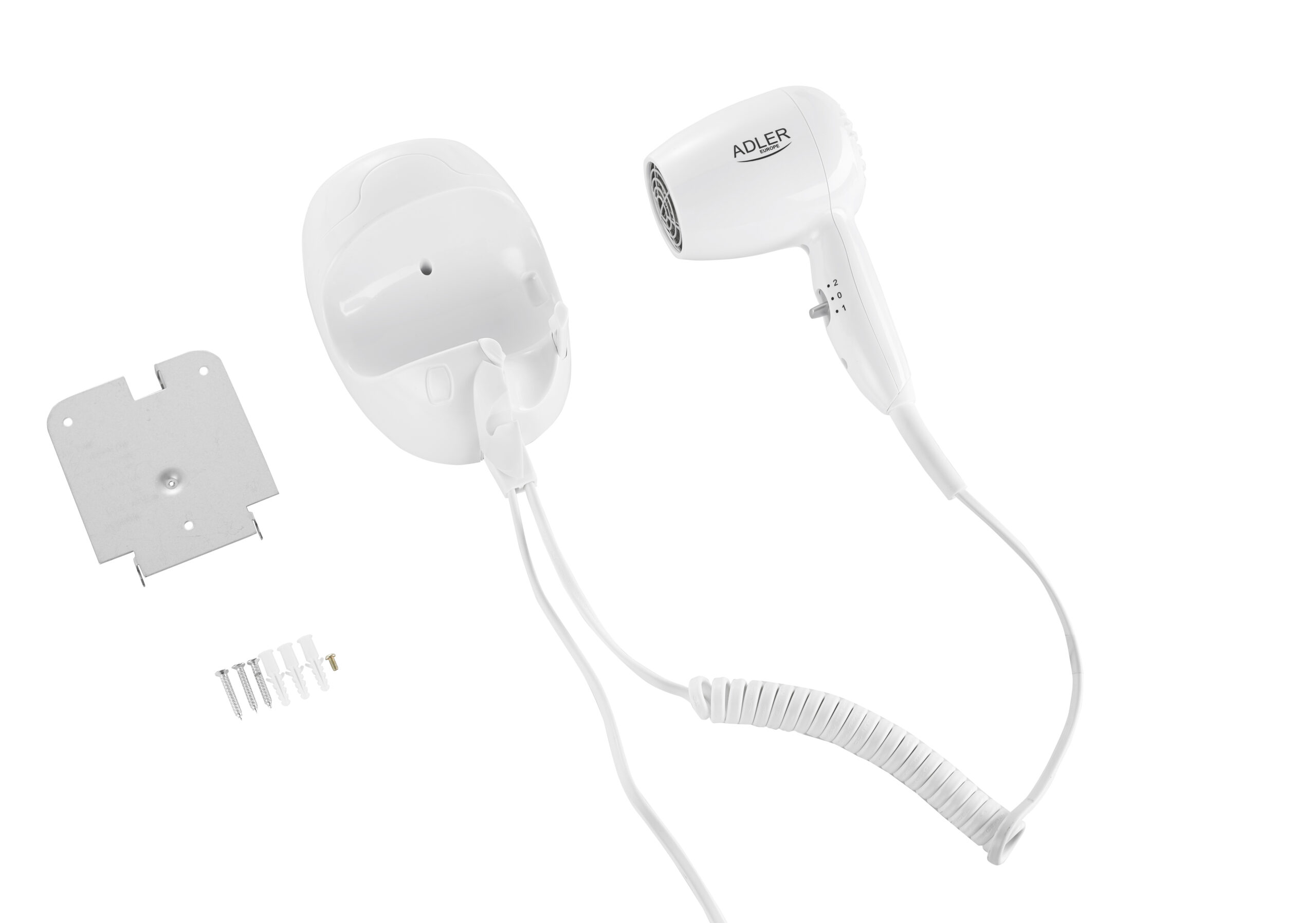 Adler | Hair dryer for hotel and swimming pool | AD 2252 | 1600 W | Number of temperature settings 2 | White - Image 4