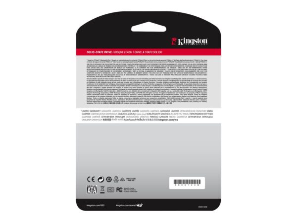 Kingston | SSD | A400 | 960 GB | SSD form factor 2.5" | Solid-state drive interface SATA Rev 3.0 | Read speed 500 MB/s | Write speed 450 MB/s - Image 7