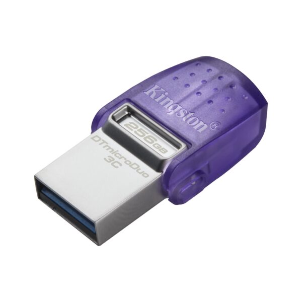 Kingston | DataTraveler | DT Micro Duo 3C | 256 GB | USB Type-C and Type-A | Purple - Image 3