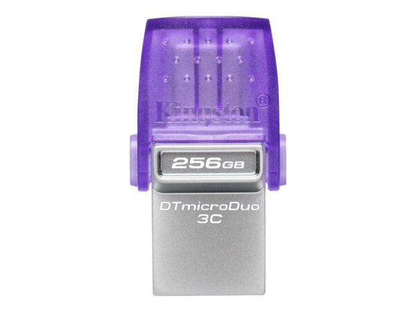 Kingston | DataTraveler | DT Micro Duo 3C | 256 GB | USB Type-C and Type-A | Purple - Image 2