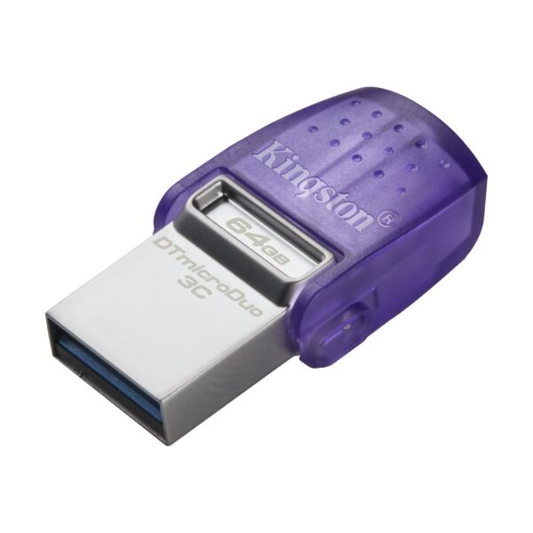 Kingston | DataTraveler | DT Micro Duo 3C | 64 GB | USB Type-C and Type-A | Purple - Image 3