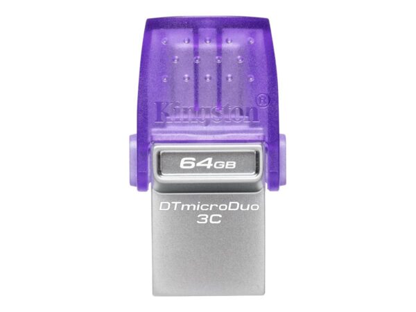 Kingston | DataTraveler | DT Micro Duo 3C | 64 GB | USB Type-C and Type-A | Purple - Image 2